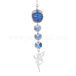 Glass Round & Octagonal Beads Hanging Suncatchers&nbsp;HJEW-JM04617-01