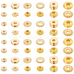 120Pcs 12Styles Brass Spacer Beads&nbsp;KK-BBC0028-40