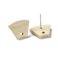 Ash Wood Stud Earring Findings&nbsp;EJEW-N017-011H