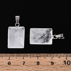 Natural Quartz Crystal Pendants&nbsp;G-N349-17P-03