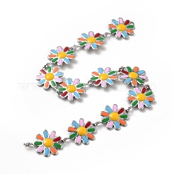 304 Stainless Steel Flower Link Chains&nbsp;CHS-C004-02P