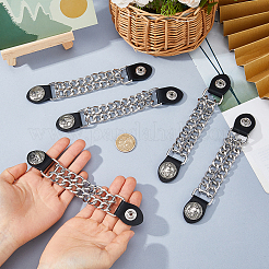 5Pcs PU Leather Biker Vest Extenders&nbsp;FIND-FH0017-76B