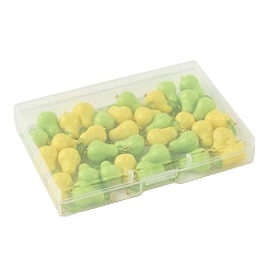 36Pcs 2 Colors Acrylic Gourd Pendants&nbsp;PALLOY-FS00068