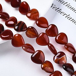 Natural Red Agate Beads Strands&nbsp;G-S364-097