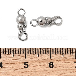 304 Stainless Steel Hook Clasps&nbsp;STAS-Z179-08P