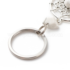 Natural Howlite Keychain&nbsp;KEYC-JKC00346-06