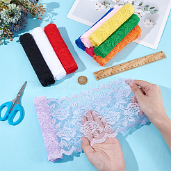 10 Bundles 10 Colors Polyester Flower Lace Trim&nbsp;OCOR-BC0007-76