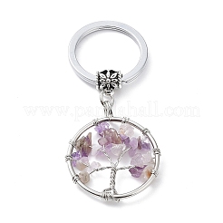 Natural Amethyst Keychain&nbsp;KEYC-E023-03H