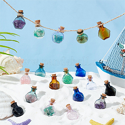 2 Sets 2 Styles Mini Glass Bottle&nbsp;GLAA-BC0001-31