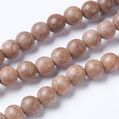 Natural Wood Beads Strands&nbsp;WOOD-J001-02-8mm