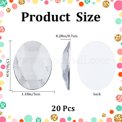Acrylic Rhinestone Flat Back Cabochons&nbsp;DIY-GF0009-17C