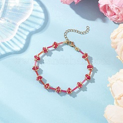 2Pcs 2 Colors Glass Seed Beaded Bracelets for Women&nbsp;BJEW-MZ00216