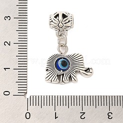 Tibetan Style Alloy Resin Pendants&nbsp;FIND-Z063-05AS
