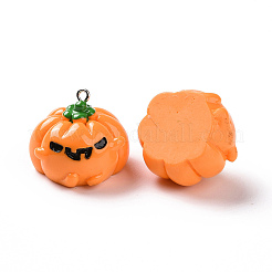 Halloween Opaque Resin Pendants&nbsp;RESI-D063-14B