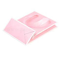 Rectangle Paper Bags with Ribbon Handles&nbsp;CARB-L011-01B-04