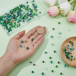 300Pcs 6 Styles Electroplate Glass Beads Strands&nbsp;EGLA-SC0003-25