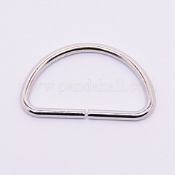 Zinc Alloy D Rings&nbsp;PALLOY-WH0070-95P