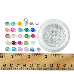 DIY Round Glass Bracelets Making Kits&nbsp;DIY-FS0006-20
