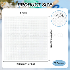 Square Plastic Canvas Sheets&nbsp;DIY-WH0504-117