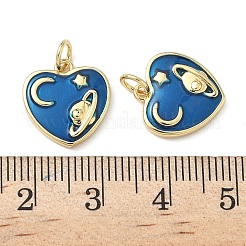 Brass Enamel Charms&nbsp;KK-P326-02G