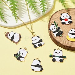 18Pcs 9 Style Alloy Enamel Pendants&nbsp;ENAM-CJ0005-80