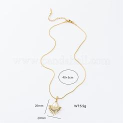 3Pcs Vintage Stainless Steel Pave Imitation Pearl Fan Pendant French Necklaces for Women&nbsp;FO5393