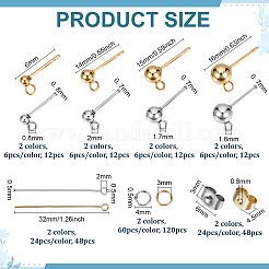 DIY 202 Stainless Steel Ball Stud Earring Making Kits&nbsp;DIY-PH0033-76