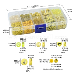 DIY Flat Round & Heart Acrylic & Glass Seed Beads Jewelry Making Findings Kits&nbsp;DIY-FS0006-43B