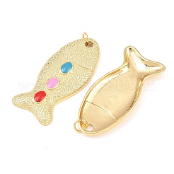 Brass Enamel Pendants&nbsp;KK-C162-059G