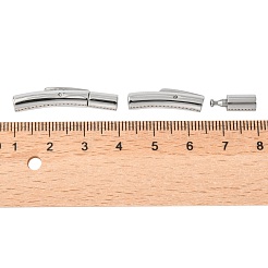 Non-Tarnish 304 Stainless Steel Bayonet Clasps&nbsp;STAS-M297-01B-P