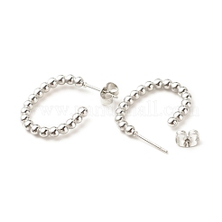 Non-Tarnish 304 Stainless Steel Oval Stud Earrings&nbsp;EJEW-K242-07P