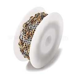Two Tone 304 Stainless Steel Oval Link Chains&nbsp;SA-CBAB767-03GP