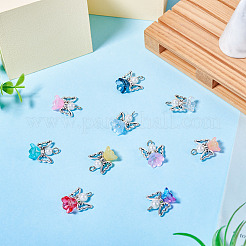 10Pcs Alloy Glass Pendants&nbsp;PALLOY-TAC0150