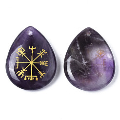 Natural Amethyst Pendants&nbsp;G-T122-72E