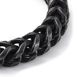 304 Stainless Steel Dragon Head Cuban Link Chains Bracelets for Men & Women&nbsp;BJEW-D031-23B