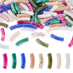 100Pcs Two Tone Acrylic Beads&nbsp;MACR-TA0002-80