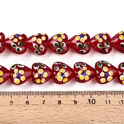 Handmade Lampwork Beads Strands&nbsp;LAMP-N028-02C