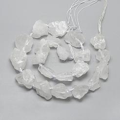 Natural Quartz Crystal Beads Strands&nbsp;G-R421-16