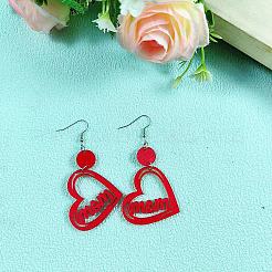 Mother's Day Acrylic Dangle Earrings&nbsp;WGF624C-02