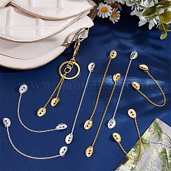20Pcs 2 Colors Iron Clothing Curb Chains&nbsp;HJEW-NB00290