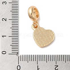 Rack Plating Alloy Light Siam Rhinestone European Dangle Charms&nbsp;PALLOY-S189-23G
