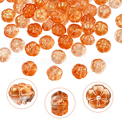 100Pcs Autumn Theme Transparent Glass Beads&nbsp;GLAA-SP0001-53