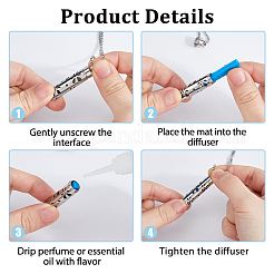 2Pcs 2 Styles Anti-Tarnish Stainless Steel Flat Round Locket Necklaces&nbsp;NJEW-HS0001-18