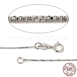 Anti-Tarnish Rhodium Plated 925 Sterling Silver Necklaces&nbsp;STER-M034-38A