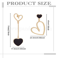 1 Pair Alloy Dangle Stud Earrings&nbsp;EJEW-LP0003-54G-02