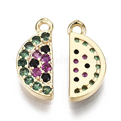 Brass Micro Cubic Zirconia Charms&nbsp;LS-KK-N231-154-NF