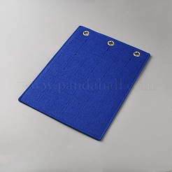 Felt 3-Ring Bindier Brooch Enamel Pin Display Holder&nbsp;ODIS-WH0043-213