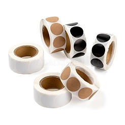 6 Rolls 3 Style Blank Self-Adhesive Kraft Paper Stickers&nbsp;DIY-LS0003-37