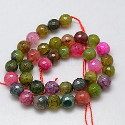 Natural Agate Round Beads Strand&nbsp;G-L084-10mm-19