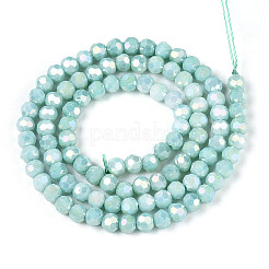 Anti-Tarnish Electroplate Glass Beads Strands&nbsp;EGLA-T021-4mm-15-08